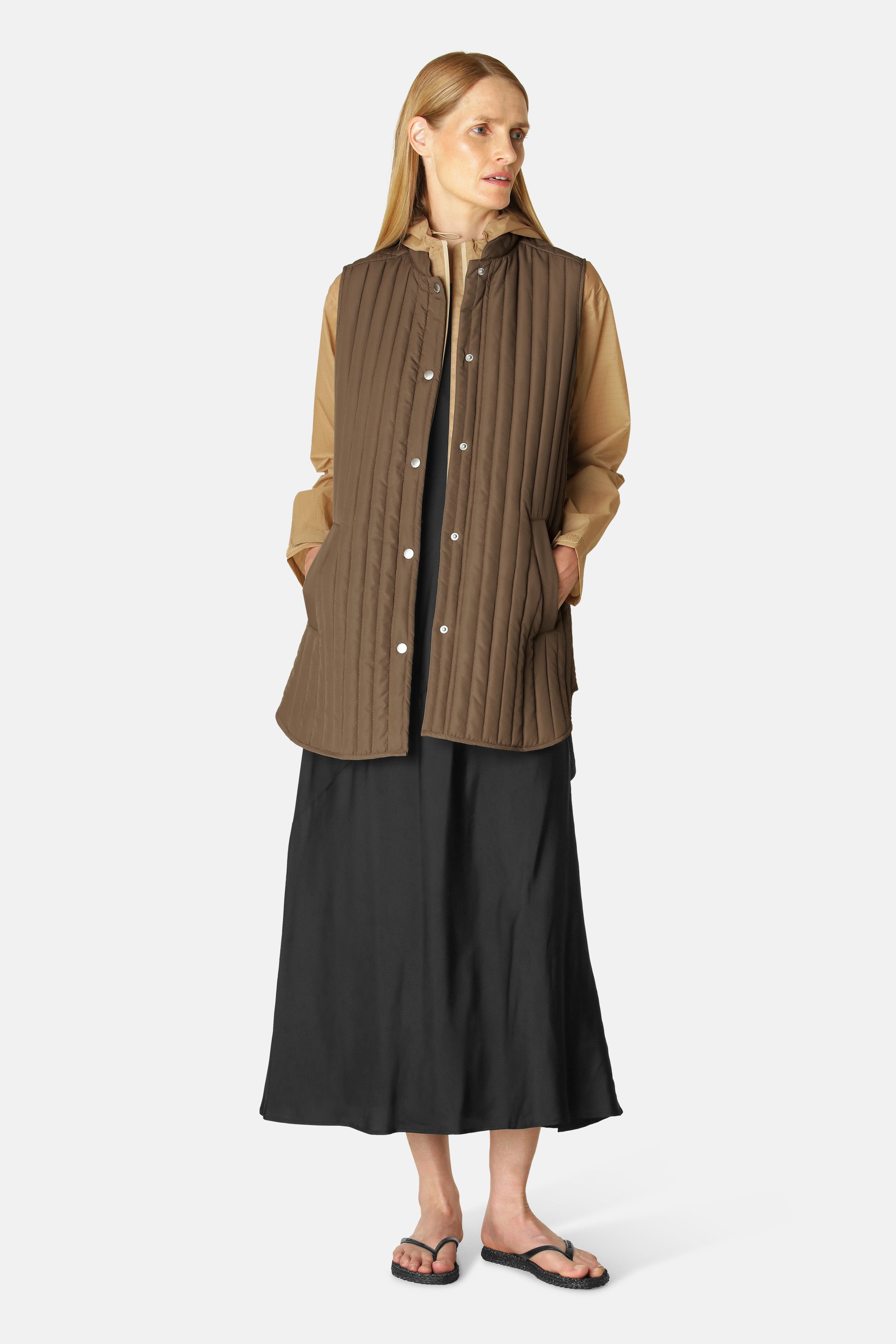 Ilse Jacobsen Hornbæk Outerwear Vest Vest 234 Cub Brown